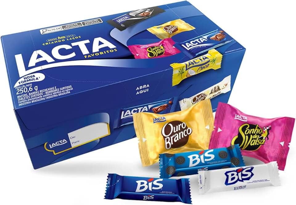 Lacta Favoritos - Caixa de variedades chocolates, 250,6g