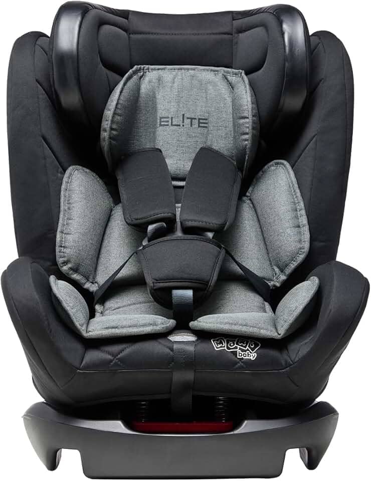 Cadeira de Carro Infantil 0 a 36Kg Elite 4 em 1 Preto e Cinza Ônix - Maxi Baby
