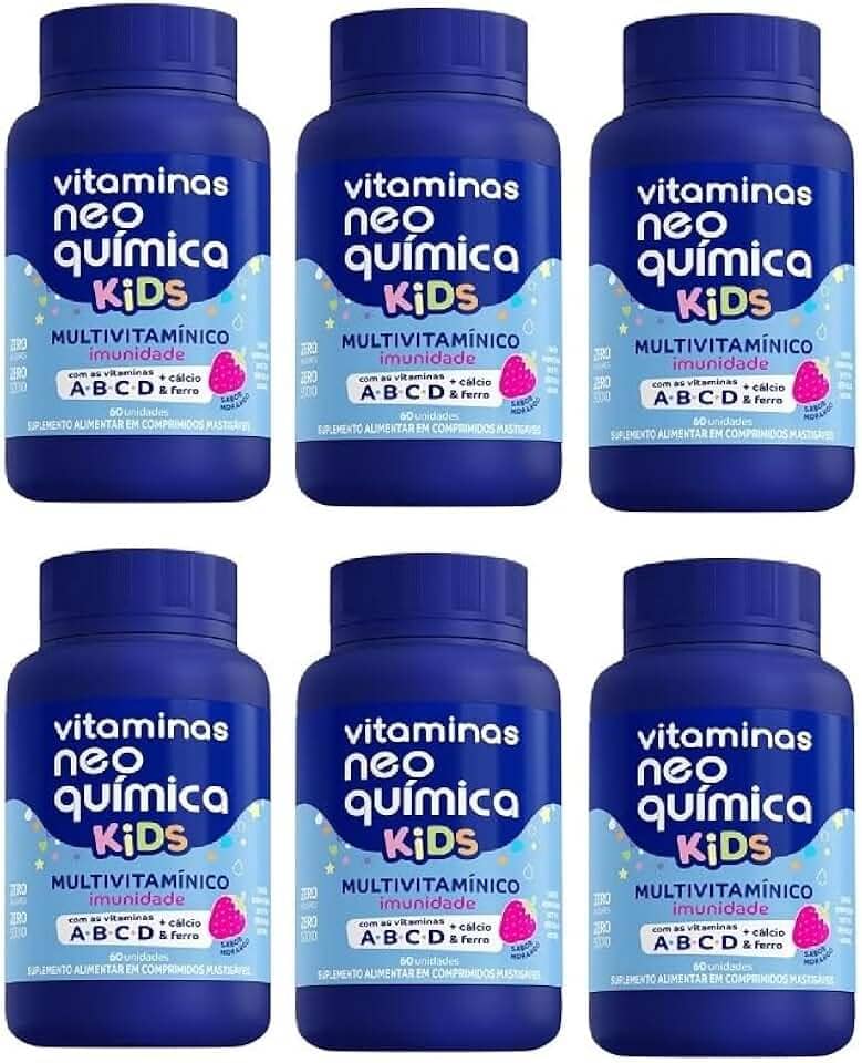 Kit 6 Vitamina Kids 60 Cápsulas - Neo Química