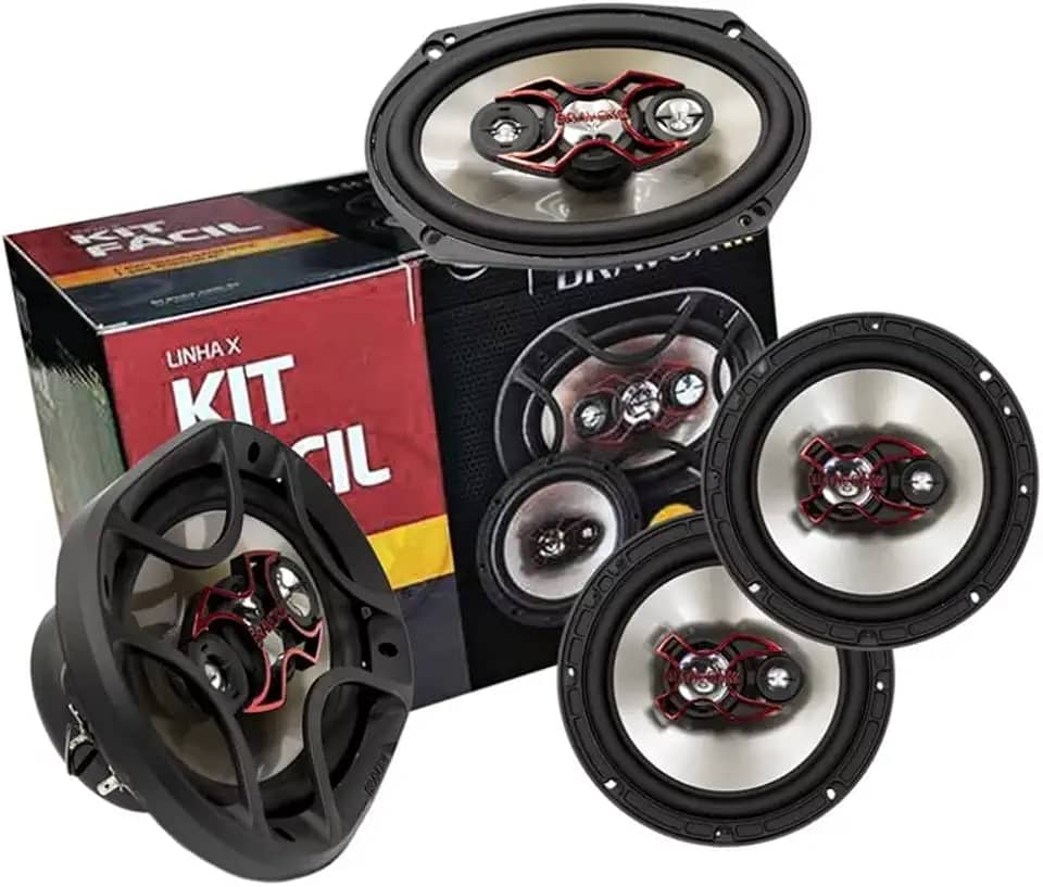 Kit Alto Falantes, Bravox, Kit Fácil X, B4X69X X2 + B3X60X X2