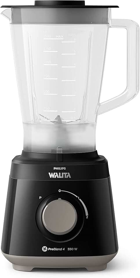 Liquidificador Daily Philips Walita Preto, 550W, 110v - RI2110/90