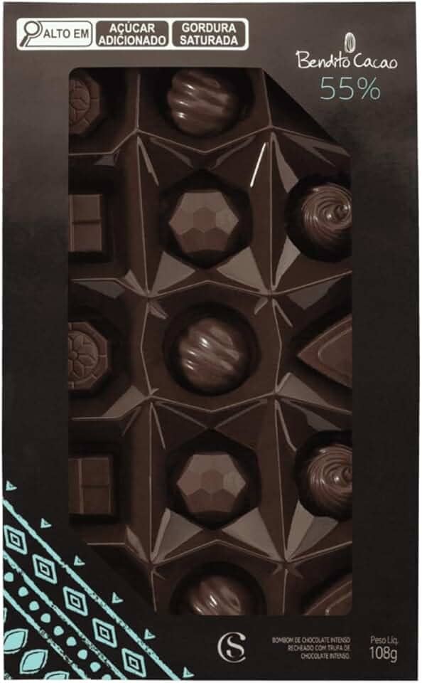 Caixa de Bombons Mini Show Bendito Cacau108g Cacau Show