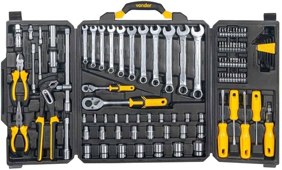 Jogo de Ferramentas com 110 Peças Vonder