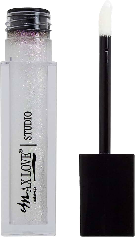 Gloss Labial Lip Volumoso Max Love Cor 15 - Incolor com Glitter - Aumento dos Lábios…