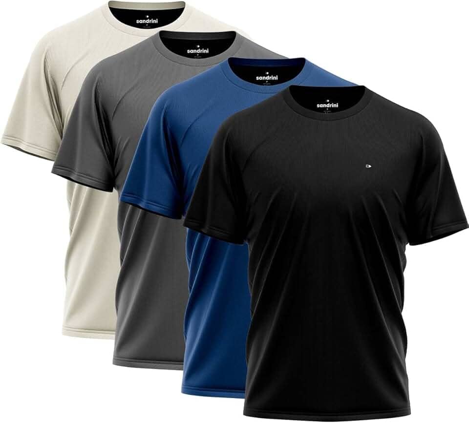 Kit 4 Camisas Dry-fit Sandrini Masculina Academia Treino Uv