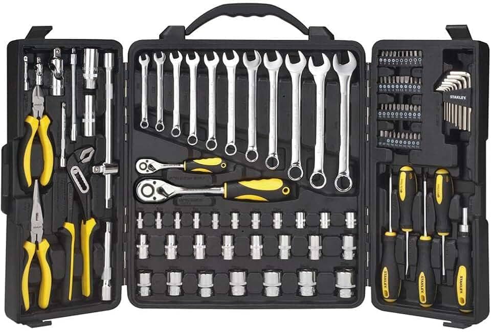 STANLEY Mala de Ferramentas STMT81244 110 Peças com Jogo de Chaves Fenda e Philips