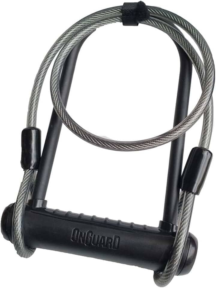 Cadeado Onguard Neon 8154 U-lock Preto Cabo Bike Moto Bicicleta