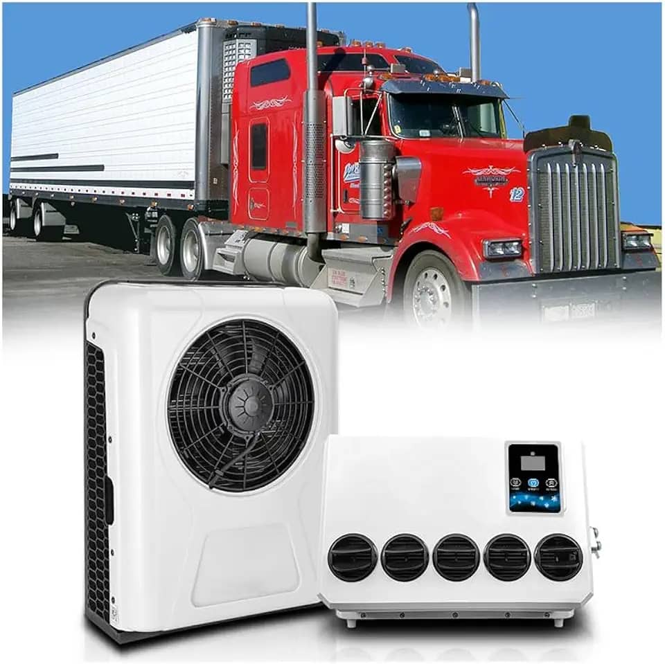 Ar condicionado de 12 V, ar condicionado dividido para caminhonete, caminhonete, caminhonete, caminhão, caminhão, caminhão, caminhão, caminhonete, trator, escavadeira, maquinário agrícola