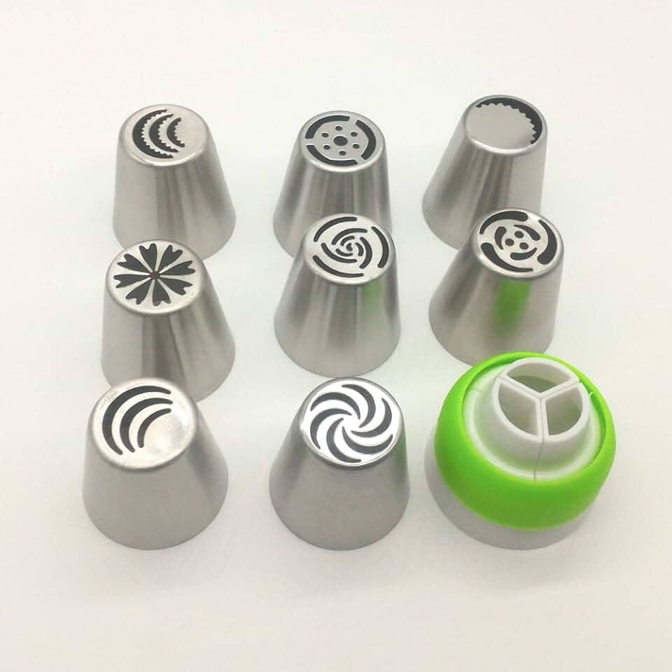Bicos Russo de Tulipas Para Confeitar 8pçs Aço Inox
