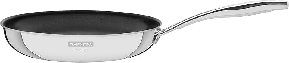 Frigideira Tramontina Grano em Aço Inox com Corpo Triplo Revestimento Interno em Antiaderente com Cabo 26 cm 2,2 L