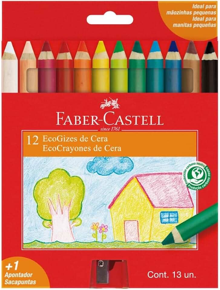 Ecogiz de Cera Faber-Castell - 12 Cores