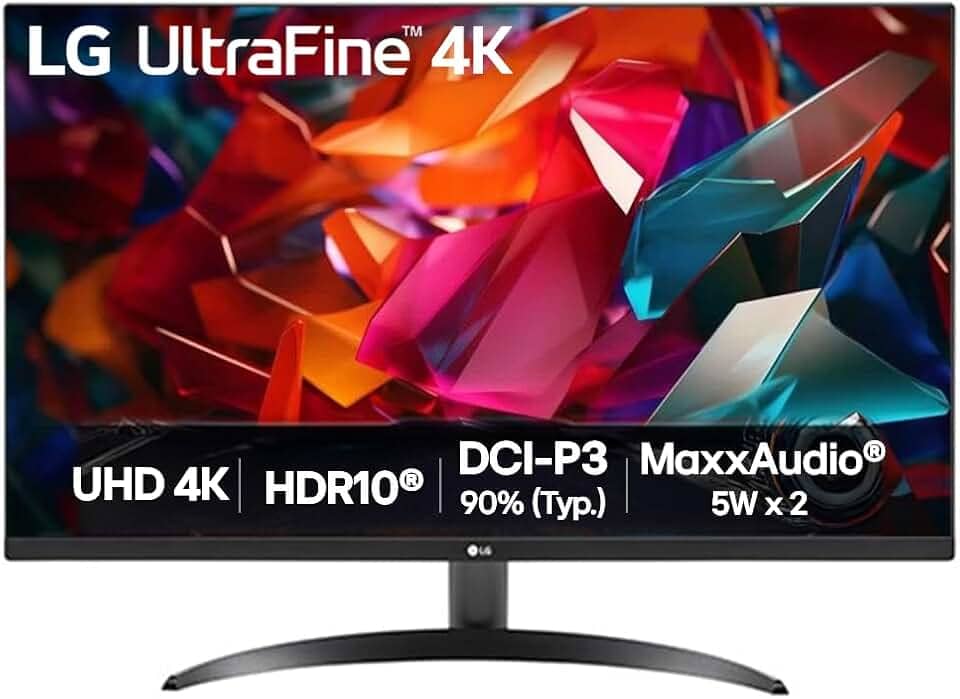 Monitor LG UltraFine™ - Tela UHD 4K 32", HDR10, DCI-P3 90%, Dynamic Action Sync – 32UR500K-B.AWZM