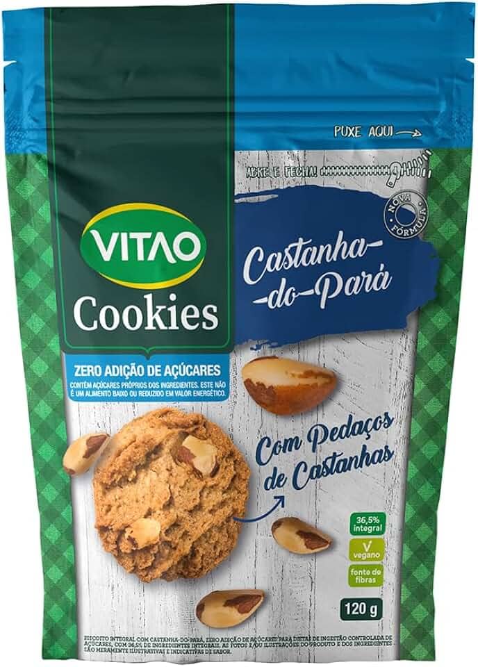 Vitao Cookies Zero Castanha Do Pará 150G