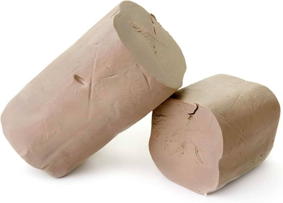 Argila Natural Massa de Modelar Escolar Artesanato Escultura Secagem ao Ar Atóxica