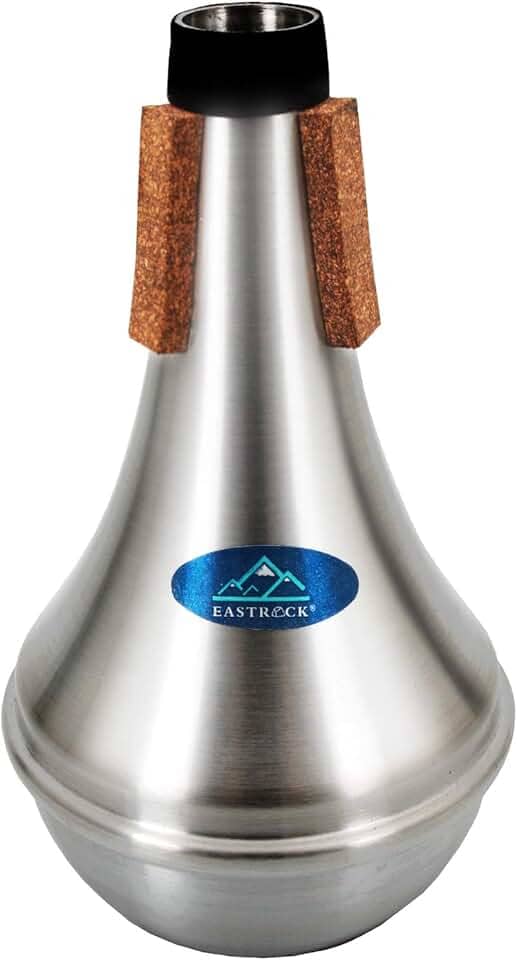 EASTROCK Trompete de alumínio leve para prática de inglês para iniciantes, estudantes acessórios de trompete