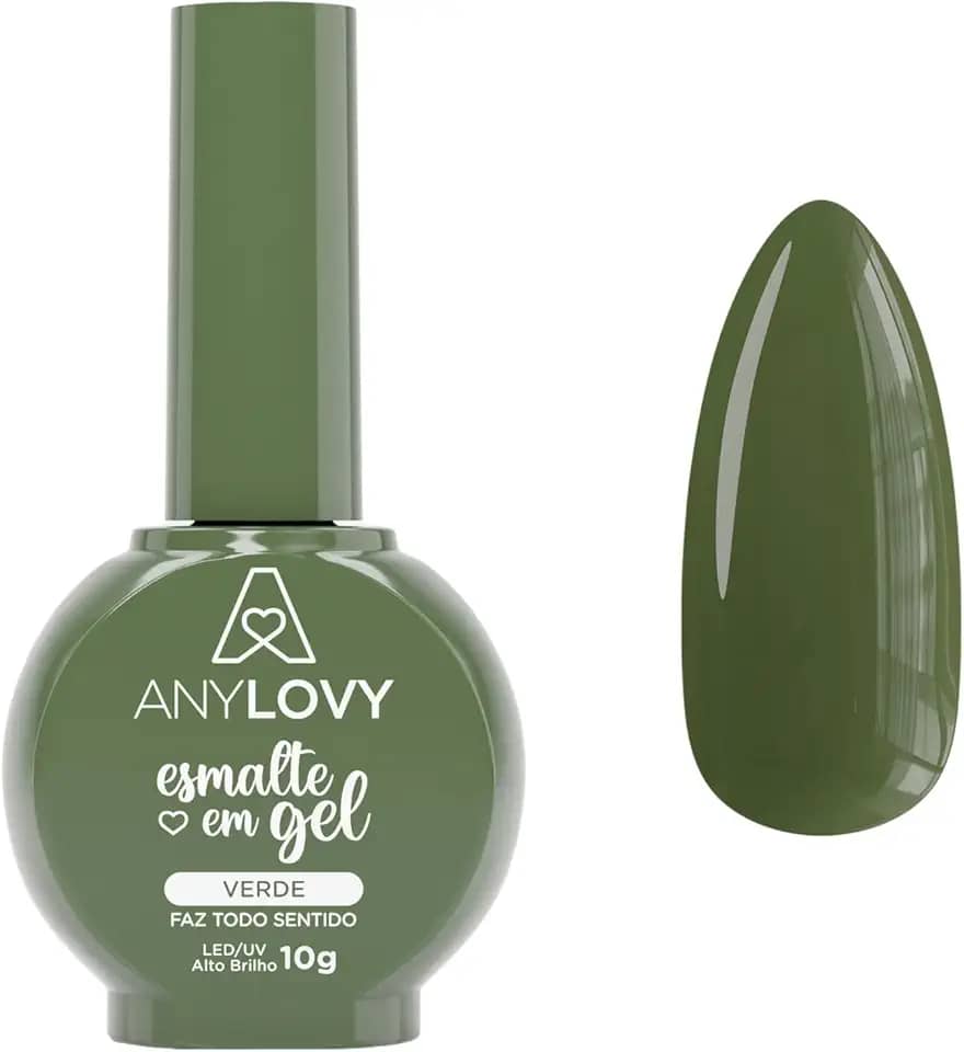 Esmalte em Gel Anylovy Verde Faz Todo Sentido 10g – Um Toque de Energia nas Suas Unhas