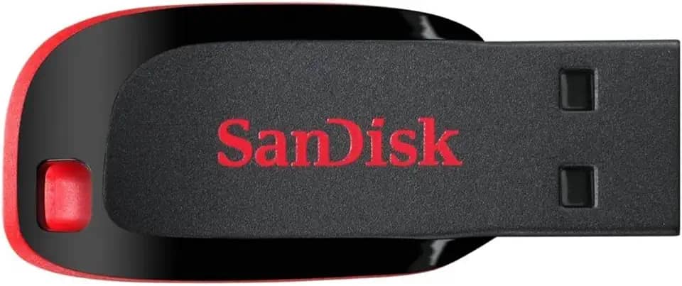 Pen Drive Cruzer Blade, SanDisk, 64GB, SDCZ60-064G-B35, Preto