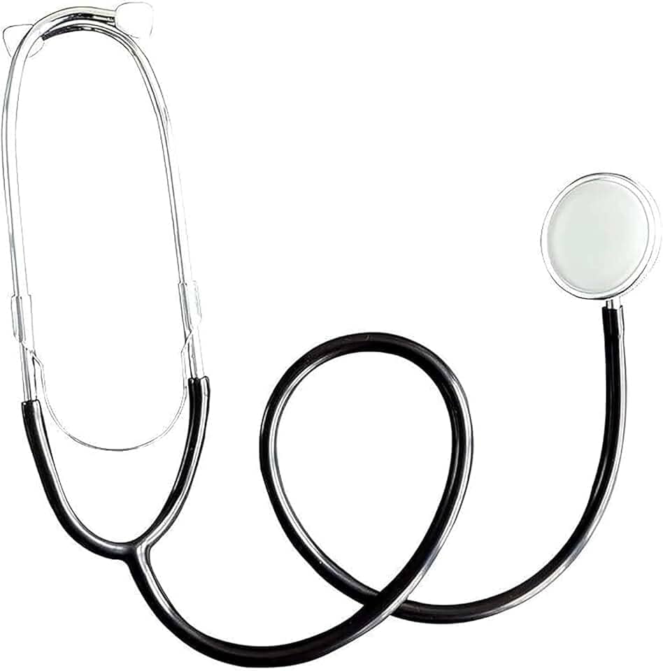 Estetoscópio Veterinário Portátil De Dupla Finalidade, Sem Ruído Estetoscópio De Animais Para Porcos, Bovinos E Ovinos, Black