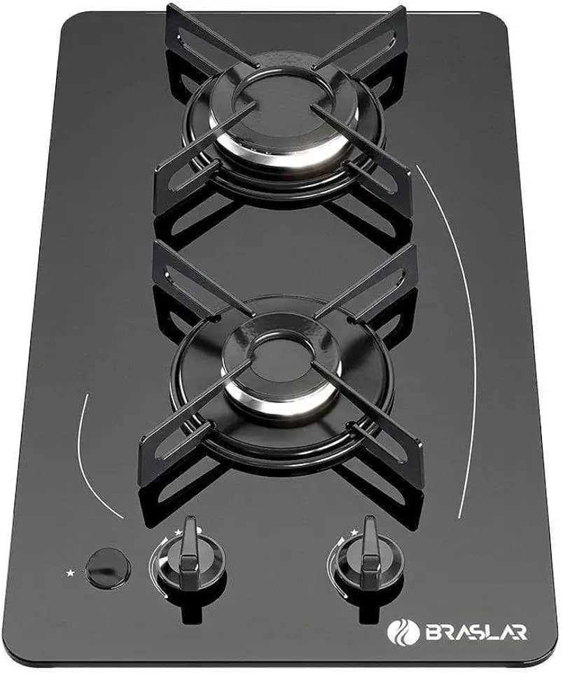 Fogão Cooktop Pop 2 Bocas Com Mesa de vidro temperado