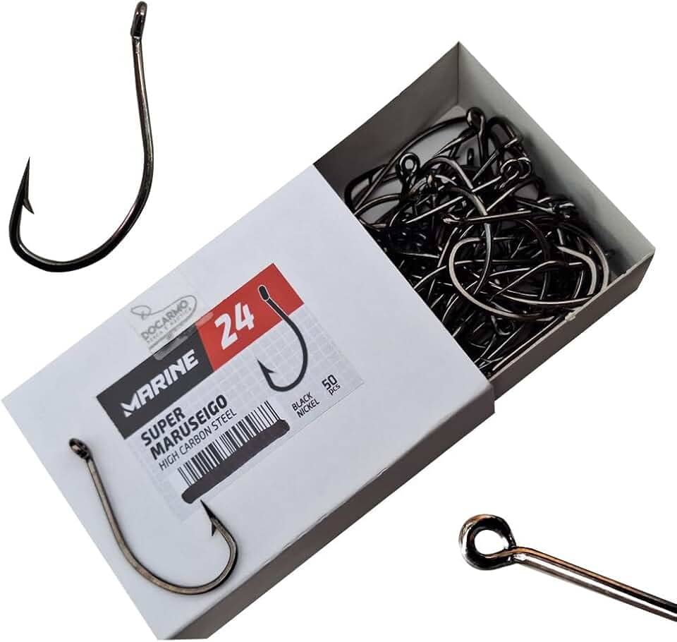 50 Anzol de Pesca Marine Sports Super Maruseigo n° 24 Farpa