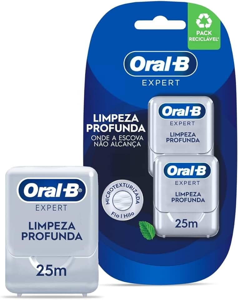 Oral-B Expert Limpeza Profunda Fio Dental 25 m 2 Unidades