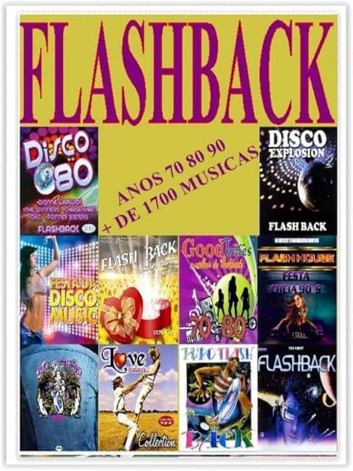 Pen Drive com Músicas Gravadas, Flashback anos 70.80.90