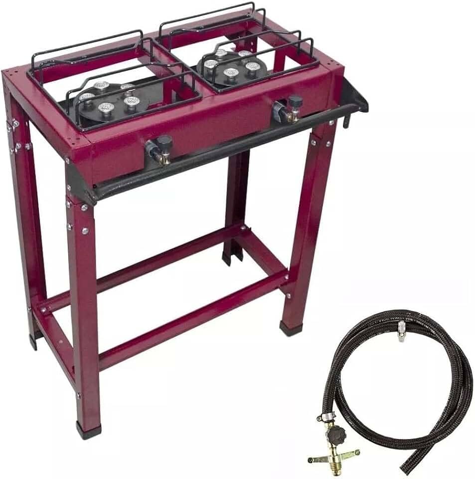 ROA, Fogão Industrial 2 Bocas Jr Alta Pressão C/Mang E Registro