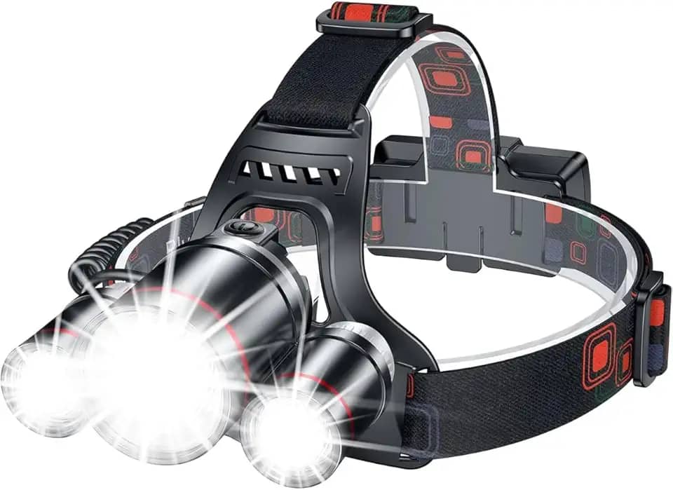 Lanterna De Cabeça Led Recarregável USB À Prova D'Água Bateria 20h Duração 4 Modos de Iluminação Ajustável Para Uso Trilha Acampamento Pesca Corrida Ciclismo Premium [VALUANCE]