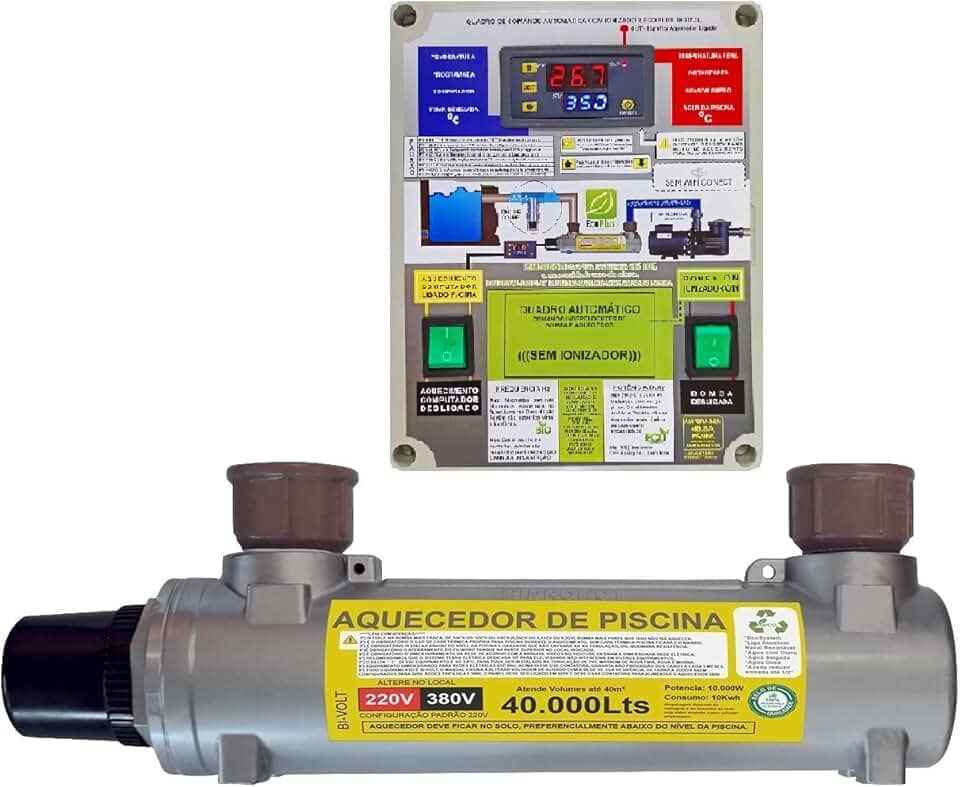 AQUECEDOR DE PISCINA AUTOMÁTICO 30.000 LITROS