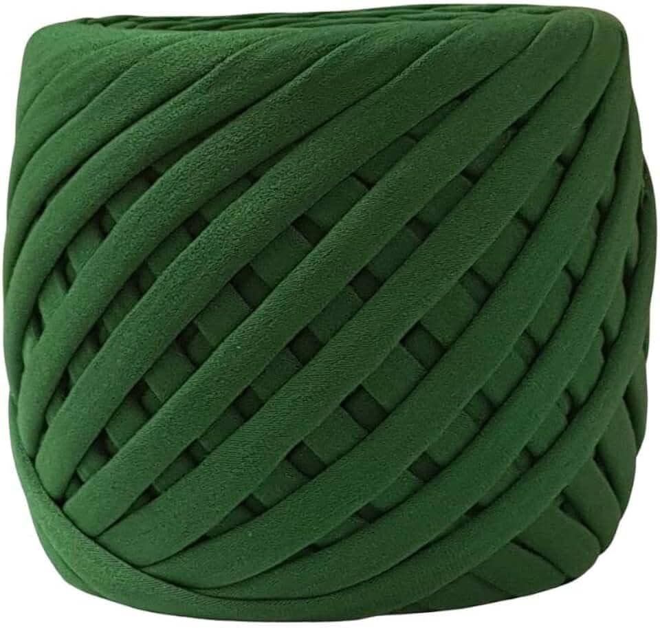 Fio de Malha Dalia Premium 500g – Espessura 33mm, Anti-Pilling, para Crochê, Tricô e Bolsas Artesanais (7002-Verde Bandeira)