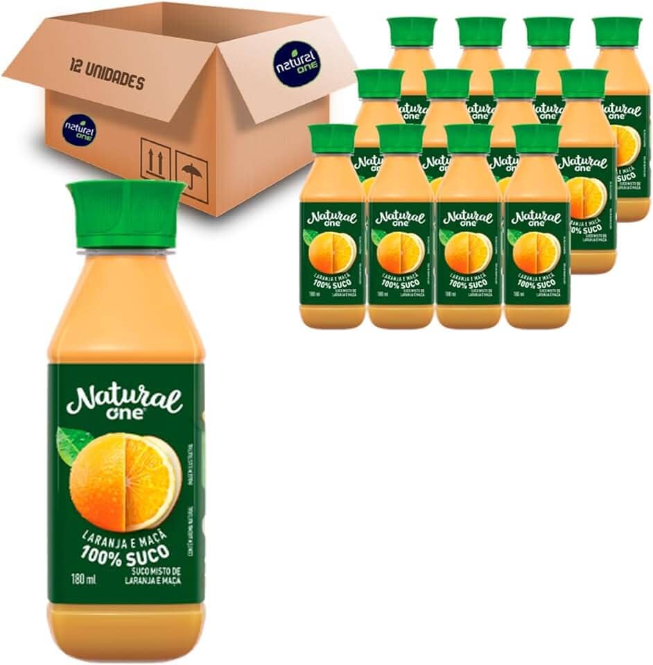 Suco Natural One Laranja e Maçã Ambiente 180ml (12 Unidades)