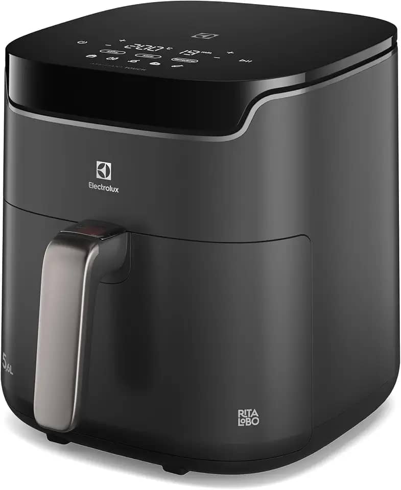 Air Fryer Electrolux por Rita Lobo 5,6L Digital Cinza Experience Economia de Energia 1400W (EAF45) 127V