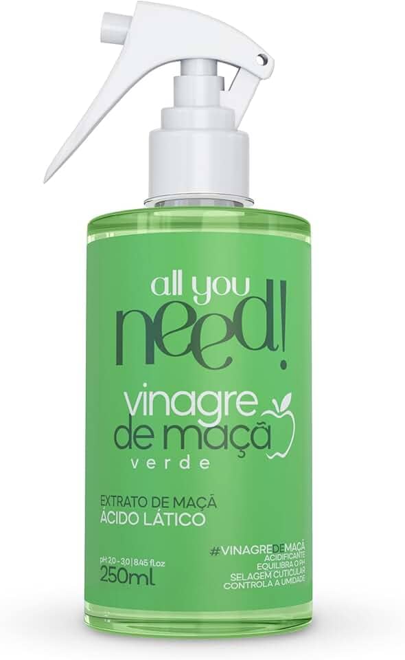 Vinagre de Maça Capilar 250ml - Mirai Cosmeticos
