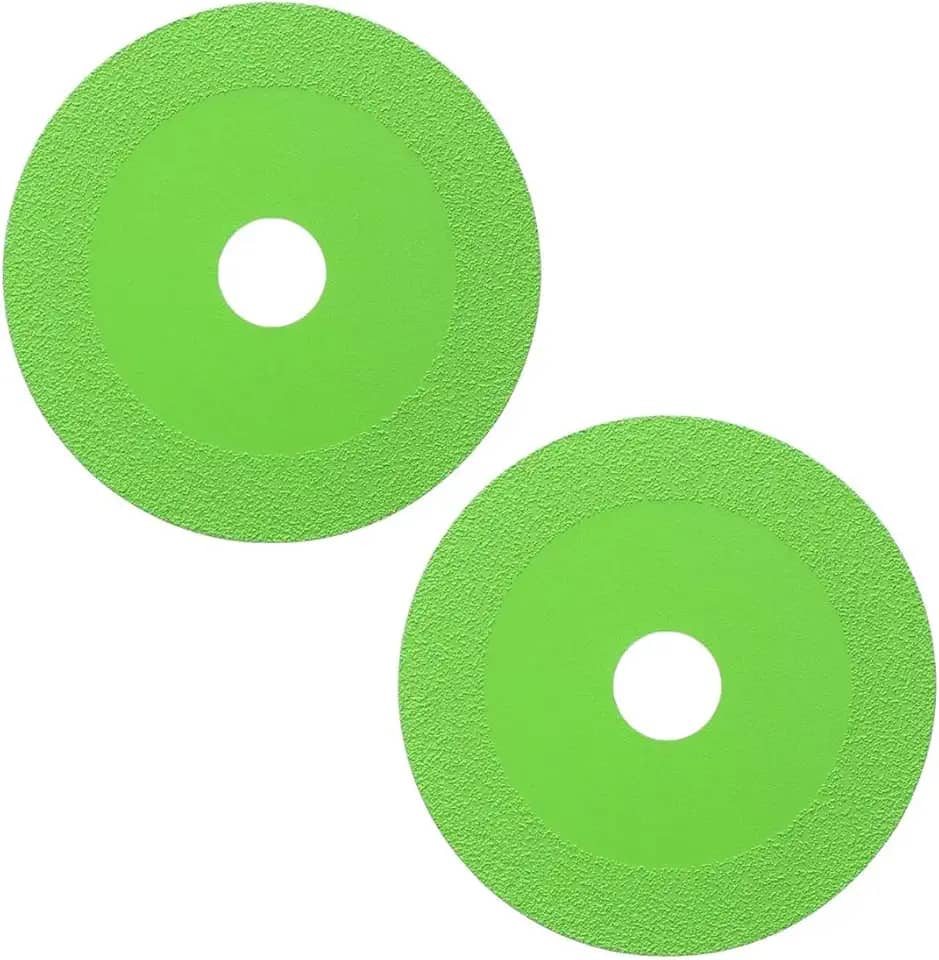 Disco de Corte Fino Diamantado Profissional para Vidro Espelho Porcelanato Cerâmica Mármore Kit 2 Unidades Multifuncional para Esmerilhadeira