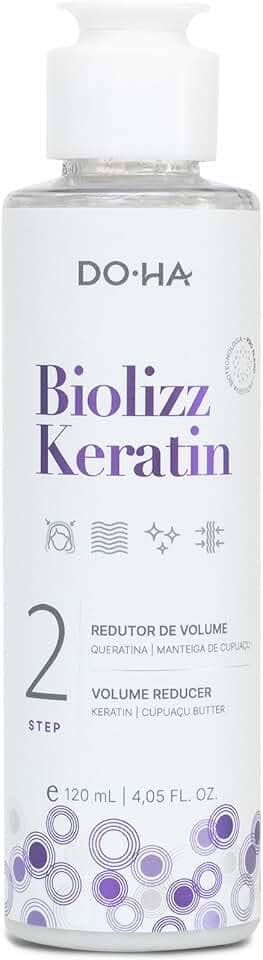 DO-HA Biolizz Keratin, Redutor de Volume Semi-definitivo, 120 ml, Passo 2