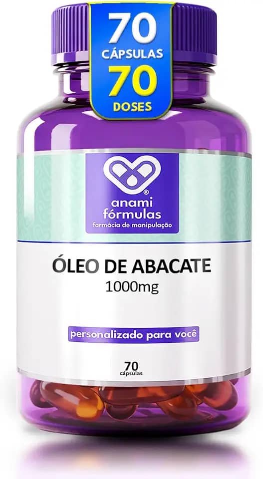 Óleo De Abacate 1000mg Softgel | 70 Cápsulas