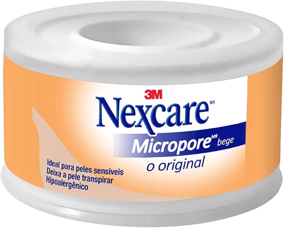 3M, Fita Micropore Nexcare, Bege - 25 mm x 4,5 m