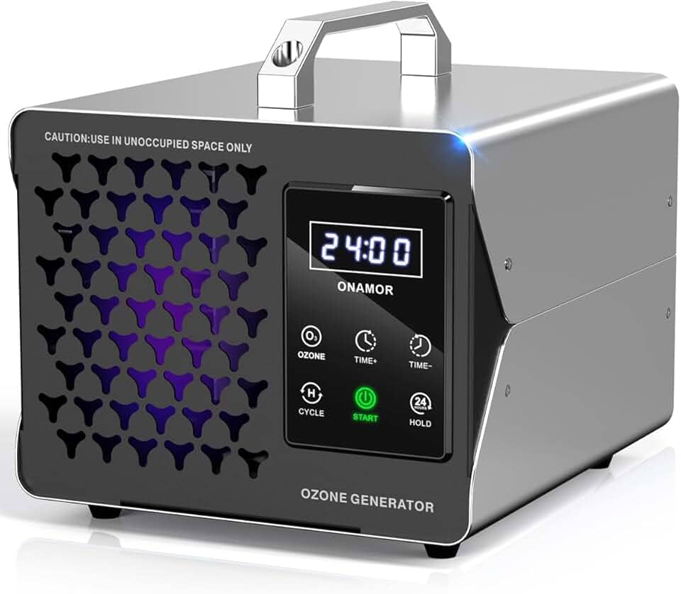 onamor Gerador De Ozônio Digital Onamor, Eliminador Odores 99.000 Mg, Máquina Alta Capacidade Para Remoção Até 740 M², Eliminador, Ozonizador Ionizador Casa, Carro, Fumaça, Quarto Animais Estimação