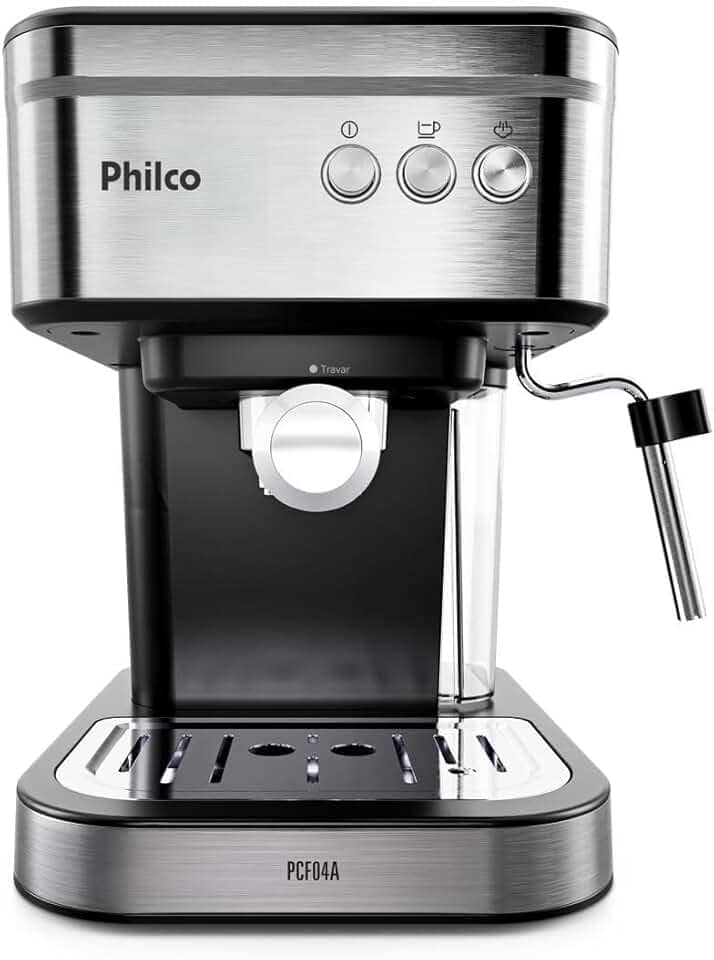 Cafeteira Expresso Philco 1,2L 20 Bar 950W Pressão de 20bar Saída de vapor PCF04A 127V