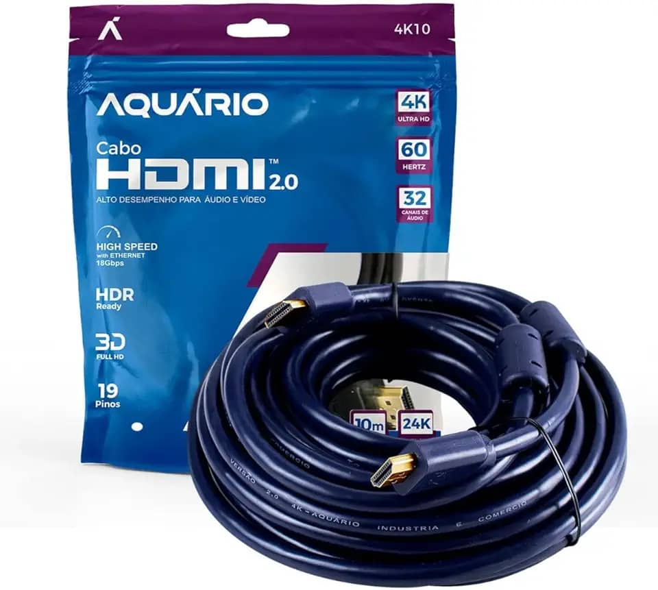 CABO HDMI 2.0 4K 3D 19 PINOS - 10 METROS