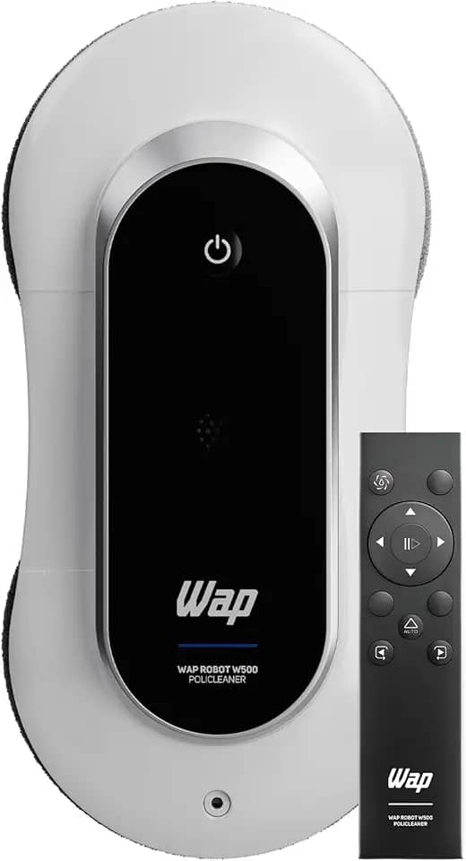 WAP Robô Limpa Vidros ROBOT W500 com Bateria de Emergência e Sensores de Bordas Antiqueda 72W Bivolt