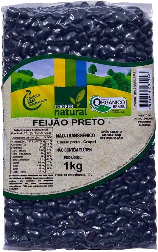 Feijão Preto Orgânico Coopernatural 1kg