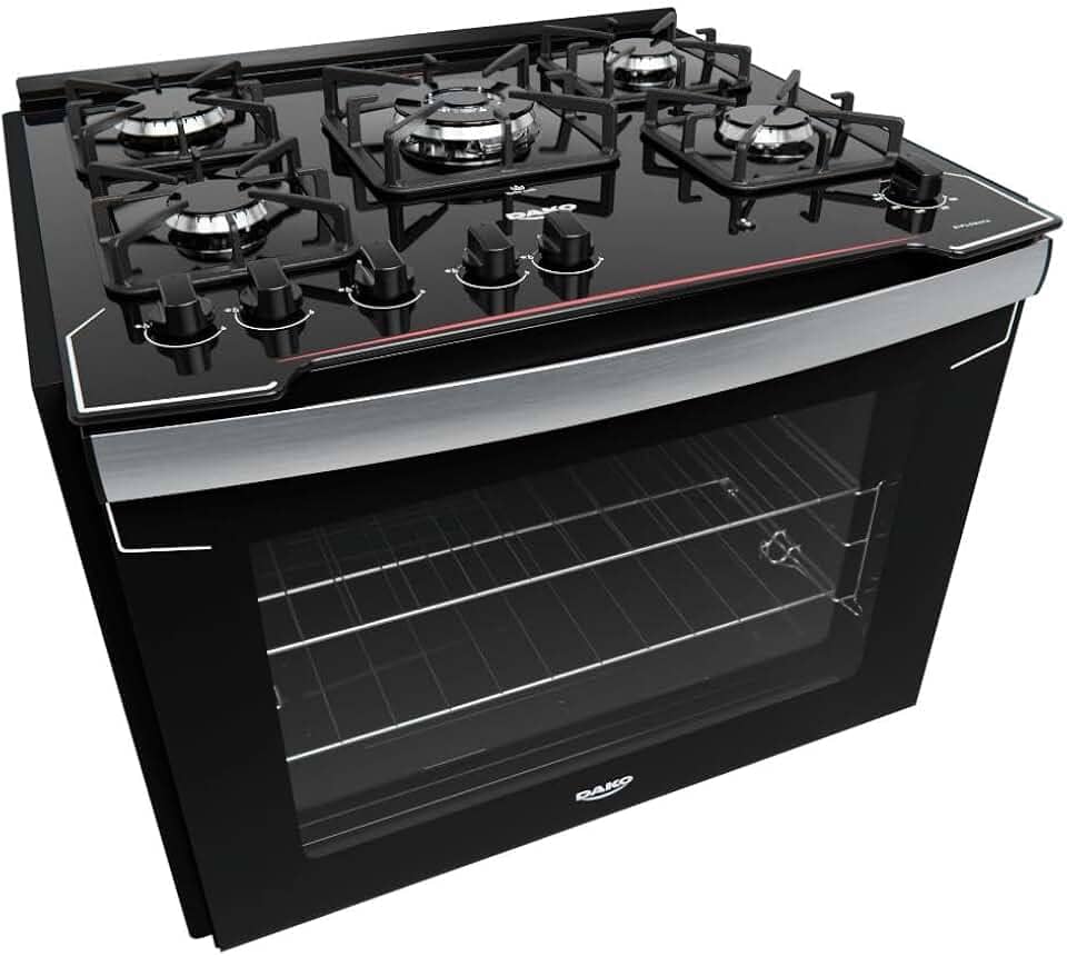 Fogão De Embutir Dako 5 Bocas Diplomata Preto - Bivolt