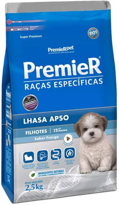 Ração Premier Lhasa Apso Filhote Raças Específicas para Cães 2,5 kg