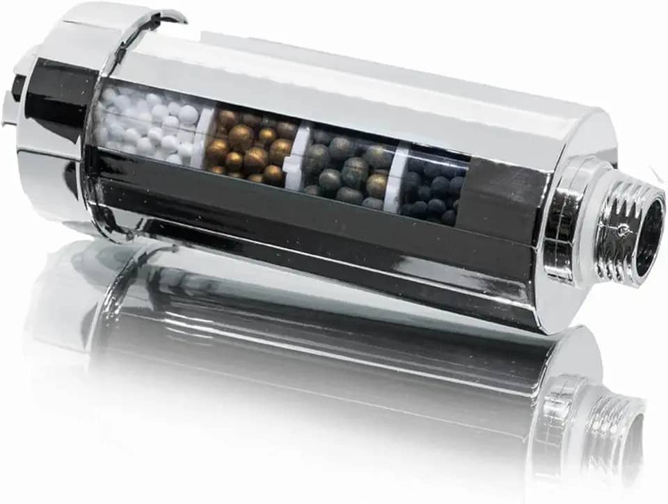 Pure Filter Filtro universal de estágios para chuveiro Cromado, purificador de água para banheiro, remove cloro e flúor, filtro de chuveiro