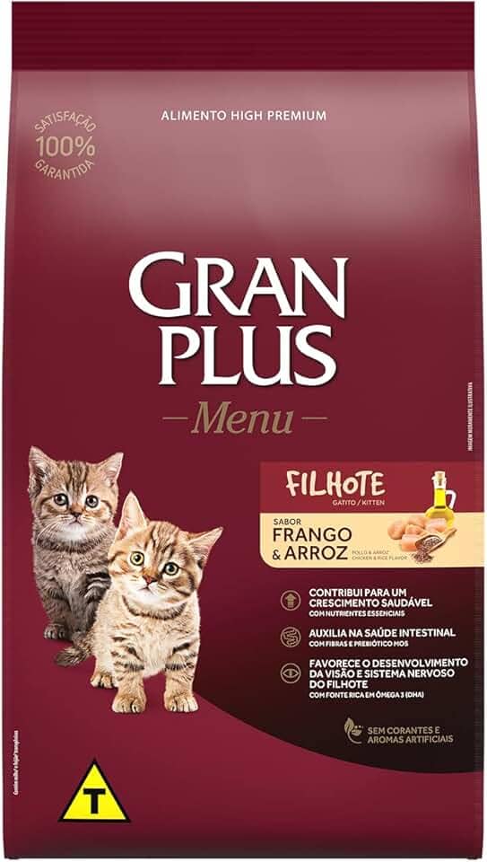 Granplus Ração Para Gatos Filhotes Gran Plus Frango E Arroz 1Kg