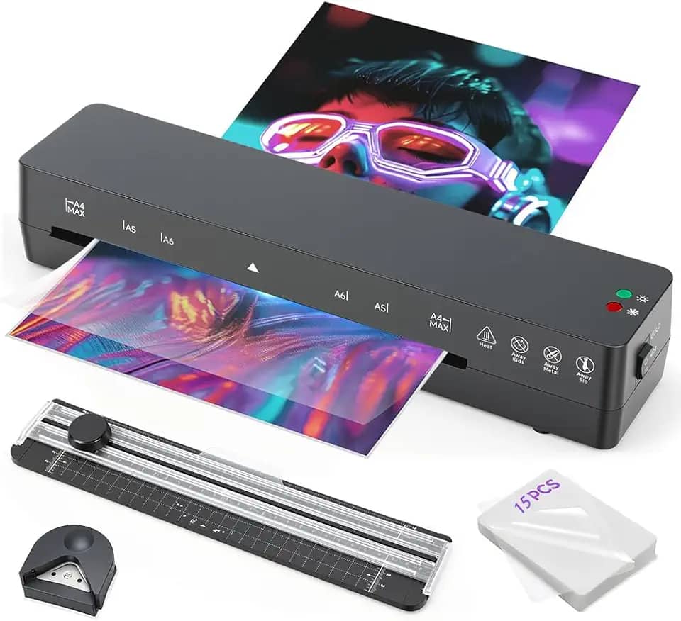 Plastificadora, 110V/220V Plastificadora A4 A5 A6 A7 R3 R2, Laminadora, 34 * 13 * 8CM Laminadora, 115°~145° Laminação A Quente E A Frio