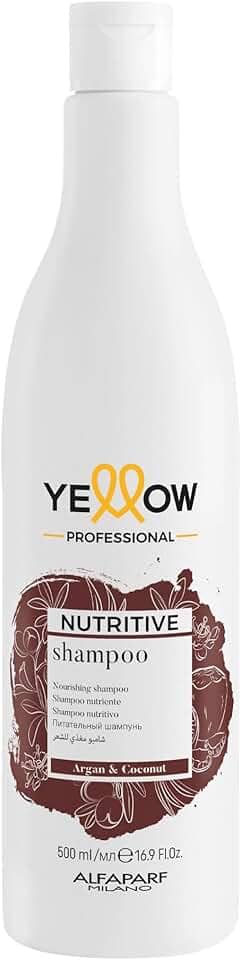 Yellow Professional Yellow Nutritive Shampoo Para Cabelo Seco E Muito Seco - Restaura A Vitalidade Do Cabelo - Nutre E Proporciona Brilho E Maciez - Qualidade Profissional De Salão 500Ml