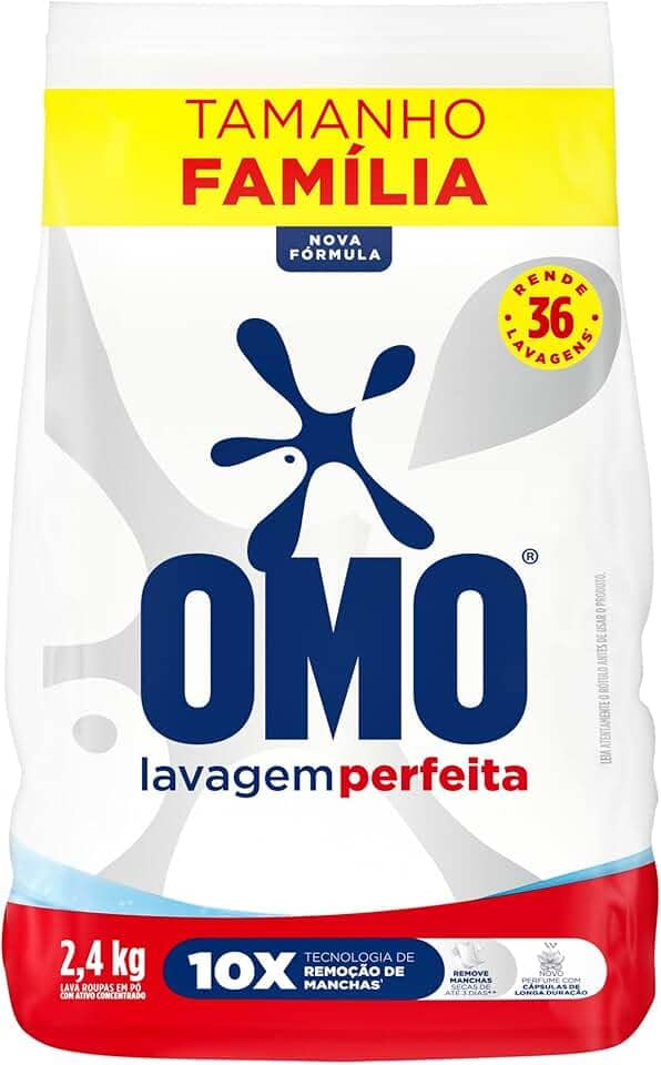 OMO Sabão Em Pó Omo Lavagem Perfeita 2.4Kg Bag