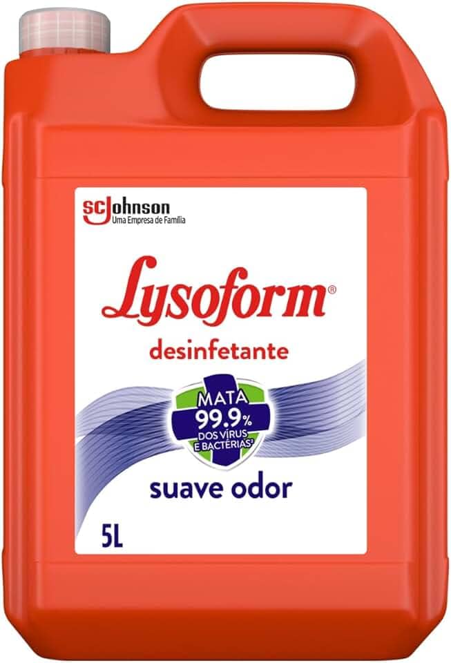 Lysoform Suave Odor, Desinfetante Líquido, Limpeza Casa, 5L